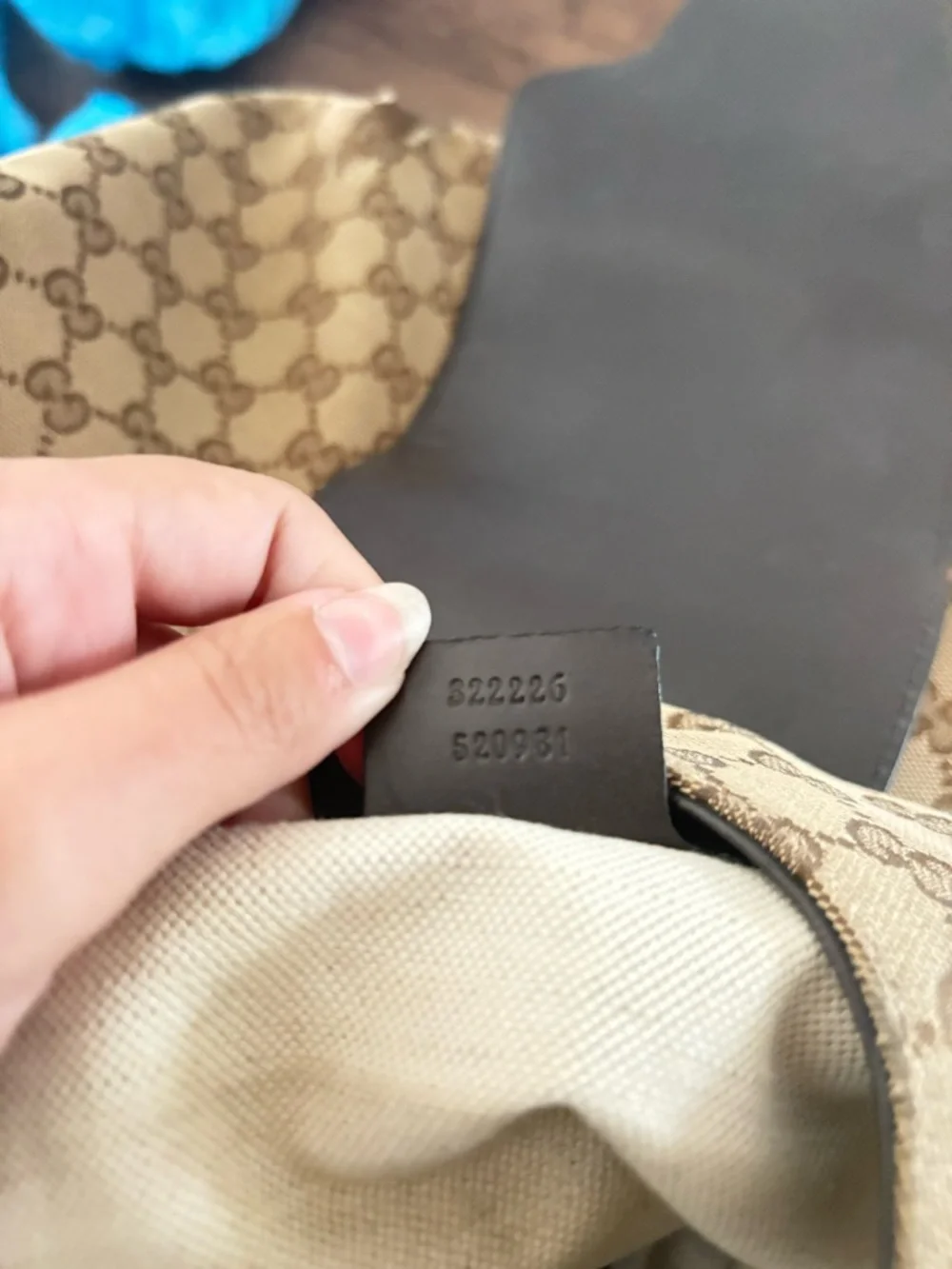 Gucci Beige Brown GG Canvas Shoulder Hobo with Dark Brown Leather Trim - Picture 7 of 12